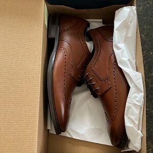 Cole Haan Chestnut Brown Leather Oxfords